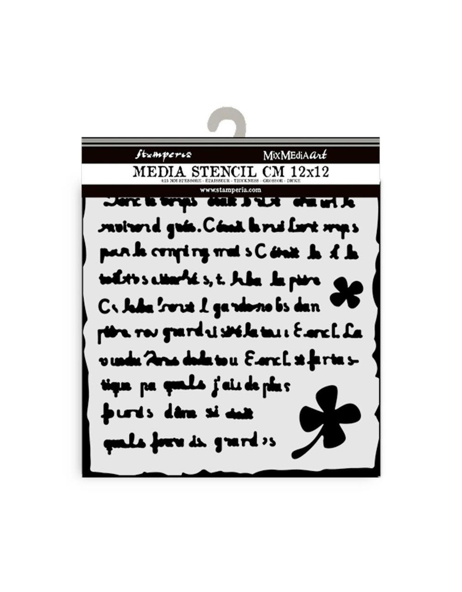 STAMPERIA STAMPERIA ART OF TRAVELLING HANDMADE LETTER 12x12cm STENCIL