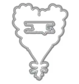 LDRS CREATIVE LDRS CREATIVE HEART BALLOON BOUQUET COORDINATING DIE SET