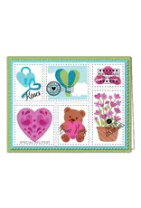 LDRS CREATIVE LDRS CREATIVE HUGS & KISSES POSTAGE COLLEGE 4x6 CLEAR STAMP SET