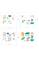 LDRS CREATIVE LDRS CREATIVE HERE COMES THE SUN POSTAGE COLLAGE LAYERING STENCIL SET 3/PK
