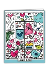 LDRS CREATIVE LDRS CREATIVE HEARTS PUZZLE SCENES 6x8 CLEAR STAMP SET