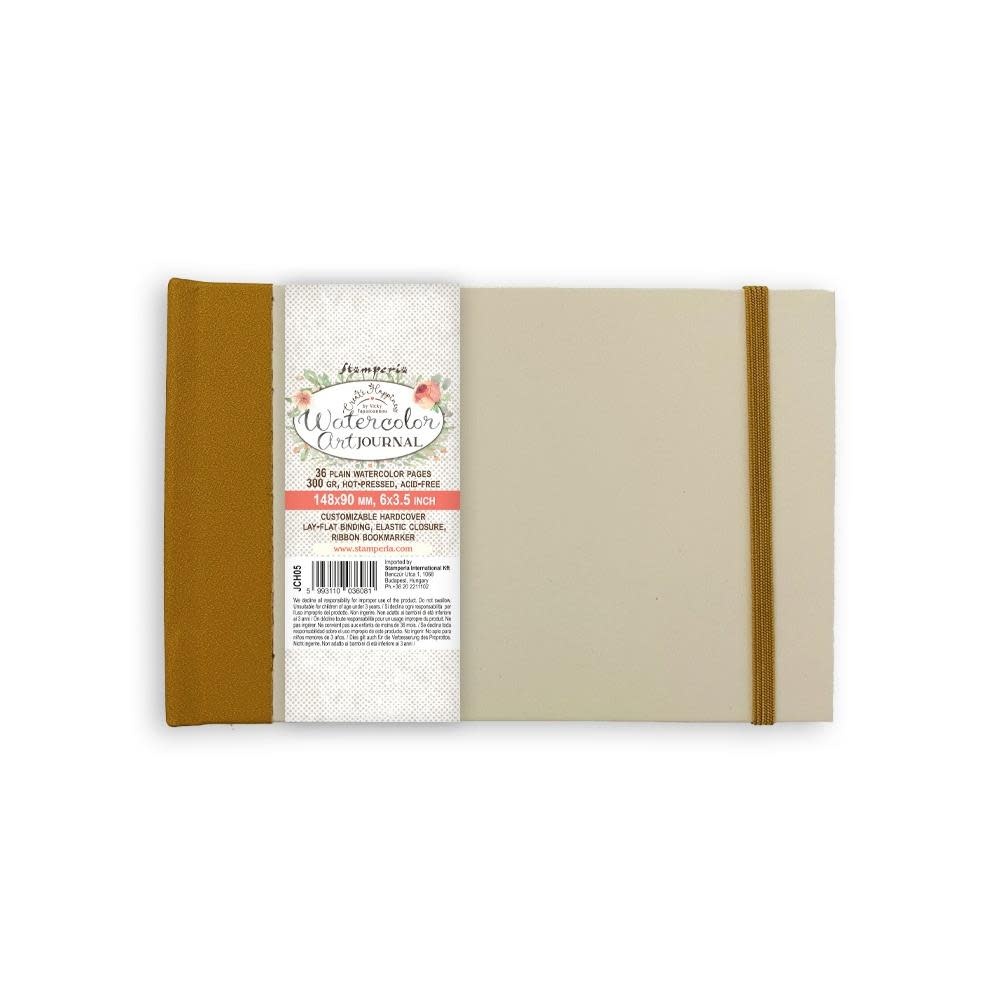 STAMPERIA STAMPERIA VICKY PAPAIOANNOU CREATE HAPPINESS 6x3.5 WATERCOLOR MIXED MEDIA JOURNAL