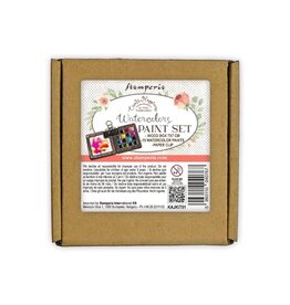 STAMPERIA STAMPERIA VICKY PAPAIOANNOU CREATE HAPPINESS WATERCOLOR PAINT SET 15/PK