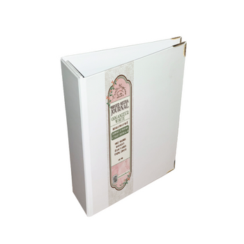 STAMPERIA STAMPERIA VICKY PAPAIOANNOU CREATE HAPPINESS WHITE A6 MIXED MEDIA JOURNAL ORGANIZER WITH METAL CORNERS
