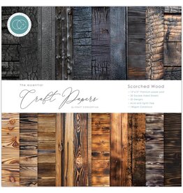 CRAFT CONSORTIUM CRAFT CONSORTIUM SCORCHED WOOD PAPER PAD 12x12 30 SHEETS
