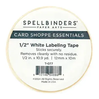 SPELLBINDERS SPELLBINDERS WHITE LABELING TAPE 1/2"