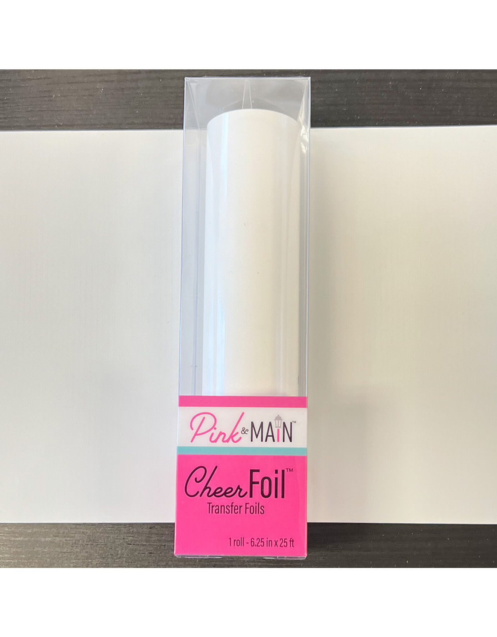 PINK & MAIN PINK & MAIN WHITE CHEERFOIL 25ft