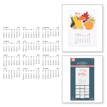 SPELLBINDERS SPELLBINDERS BETTERPRESS 2025 DIY CALENDAR PRESS PLATES
