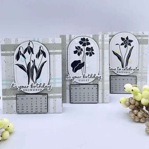 SPELLBINDERS SPELLBINDERS BETTERPRESS 2025 DIY CALENDAR PRESS PLATES