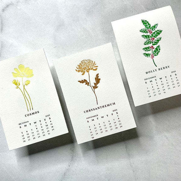 SPELLBINDERS SPELLBINDERS BETTERPRESS 2025 DIY CALENDAR PRESS PLATES