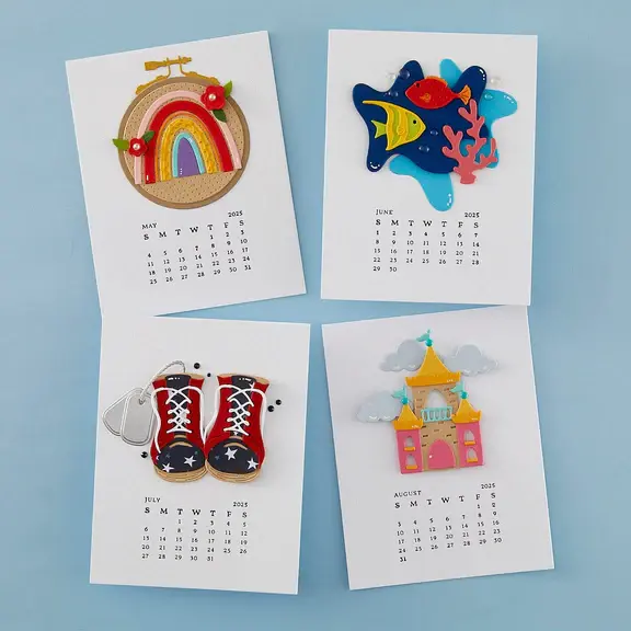 SPELLBINDERS SPELLBINDERS BETTERPRESS 2025 DIY CALENDAR PRESS PLATES