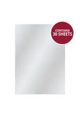 HUNKYDORY CRAFTS LTD. HUNKYDORY ADORABLE SCORABLE SILVER SHIMMER A4 CARDSTOCK 30 SHEETS