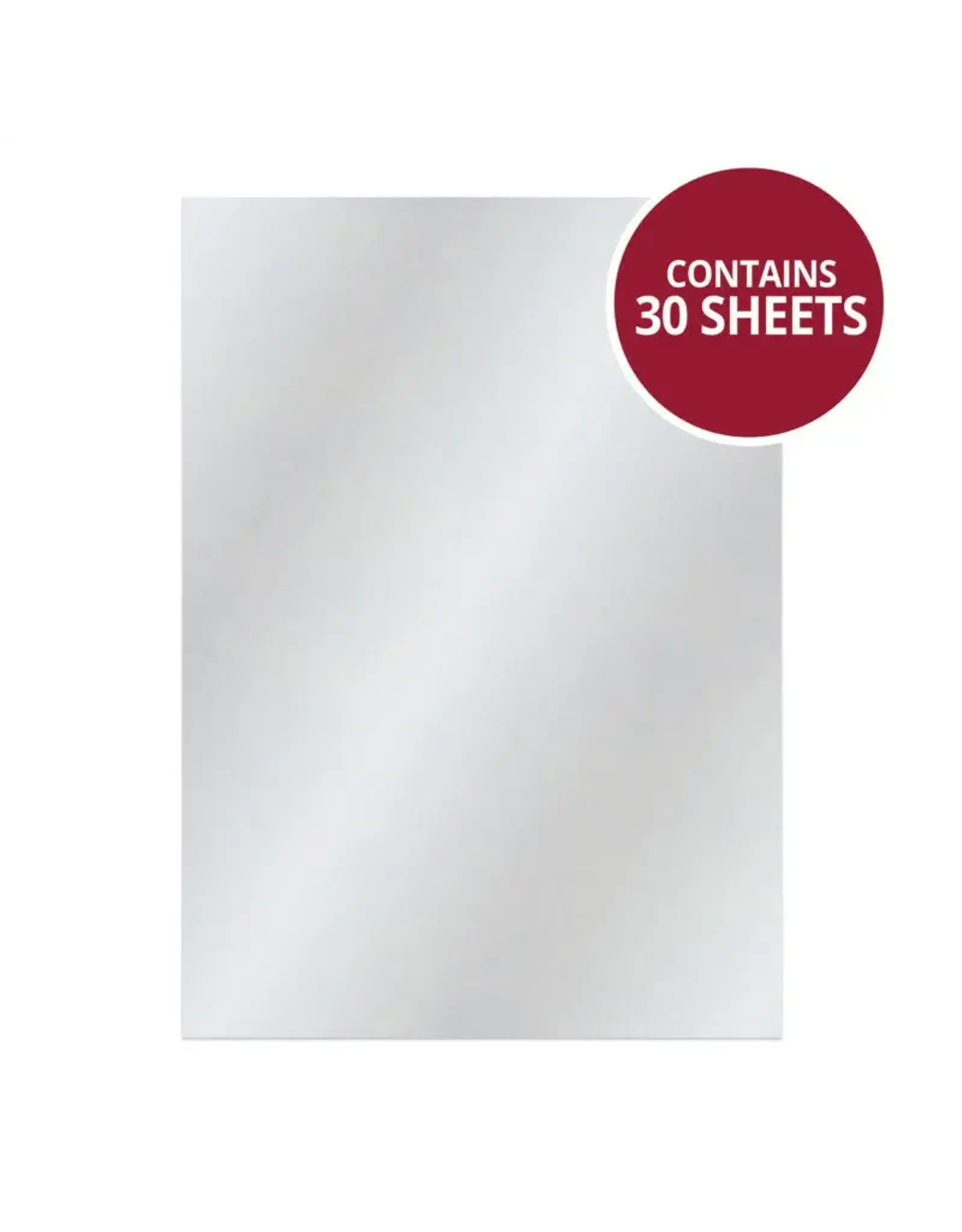 HUNKYDORY CRAFTS LTD. HUNKYDORY ADORABLE SCORABLE SILVER SHIMMER A4 CARDSTOCK 30 SHEETS