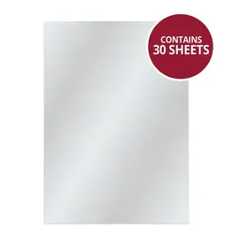 HUNKYDORY CRAFTS LTD. HUNKYDORY ADORABLE SCORABLE SILVER SHIMMER A4 CARDSTOCK 30 SHEETS