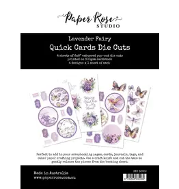 PAPER ROSE PAPER ROSE STUDIO LAVENDER FAIRY QUICK CARDS 6x8 DIE CUTS