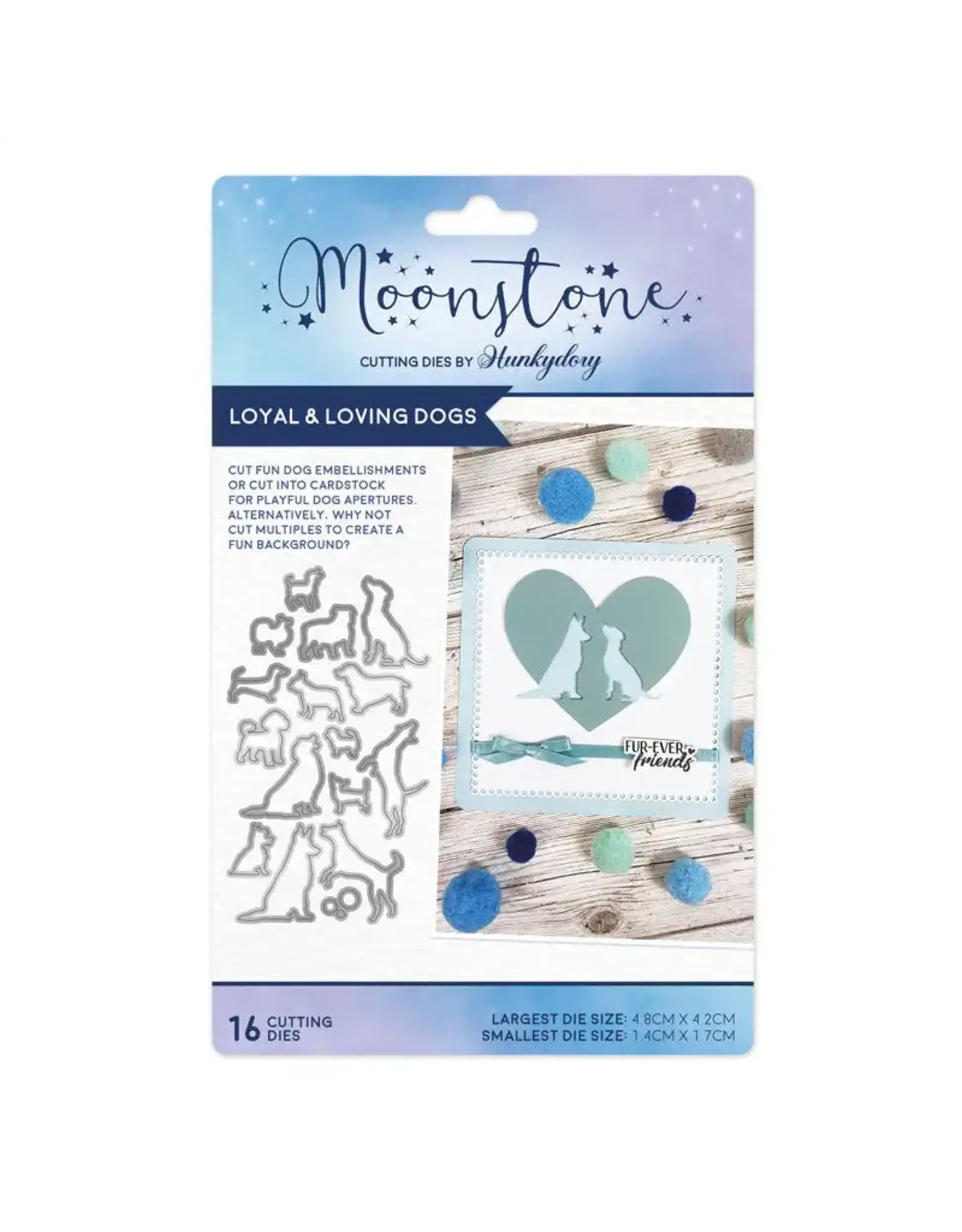 HUNKYDORY CRAFTS LTD. HUNKYDORY MOONSTONE LOYAL & LOVING DOGS DIE SET