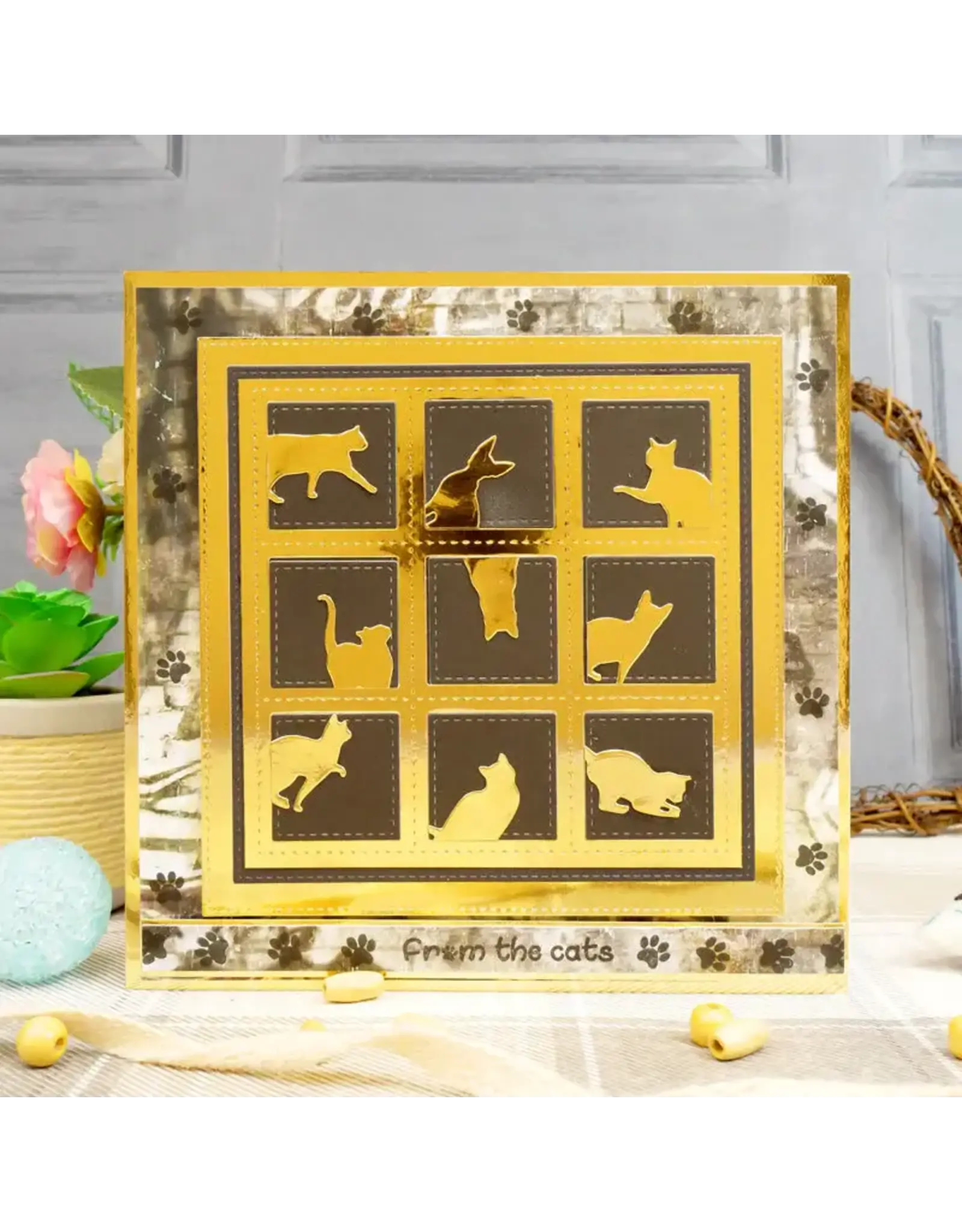 HUNKYDORY CRAFTS LTD. HUNKYDORY MOONSTONE CUTE & CURIOUS CATS DIE SET