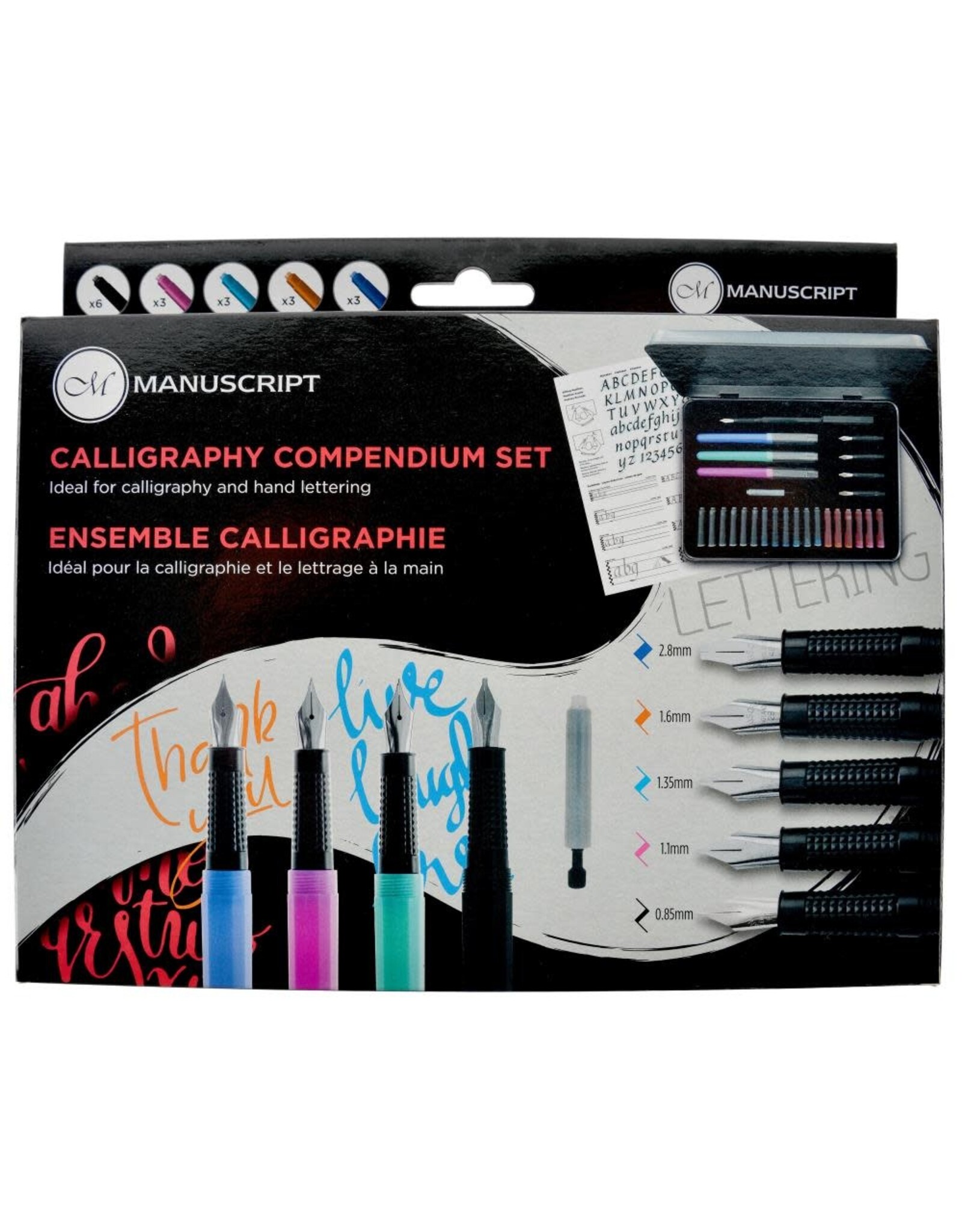 MANUSCRIPT MANUSCRIPT CALLIGRAPHY COMPENDIUM SET 3T