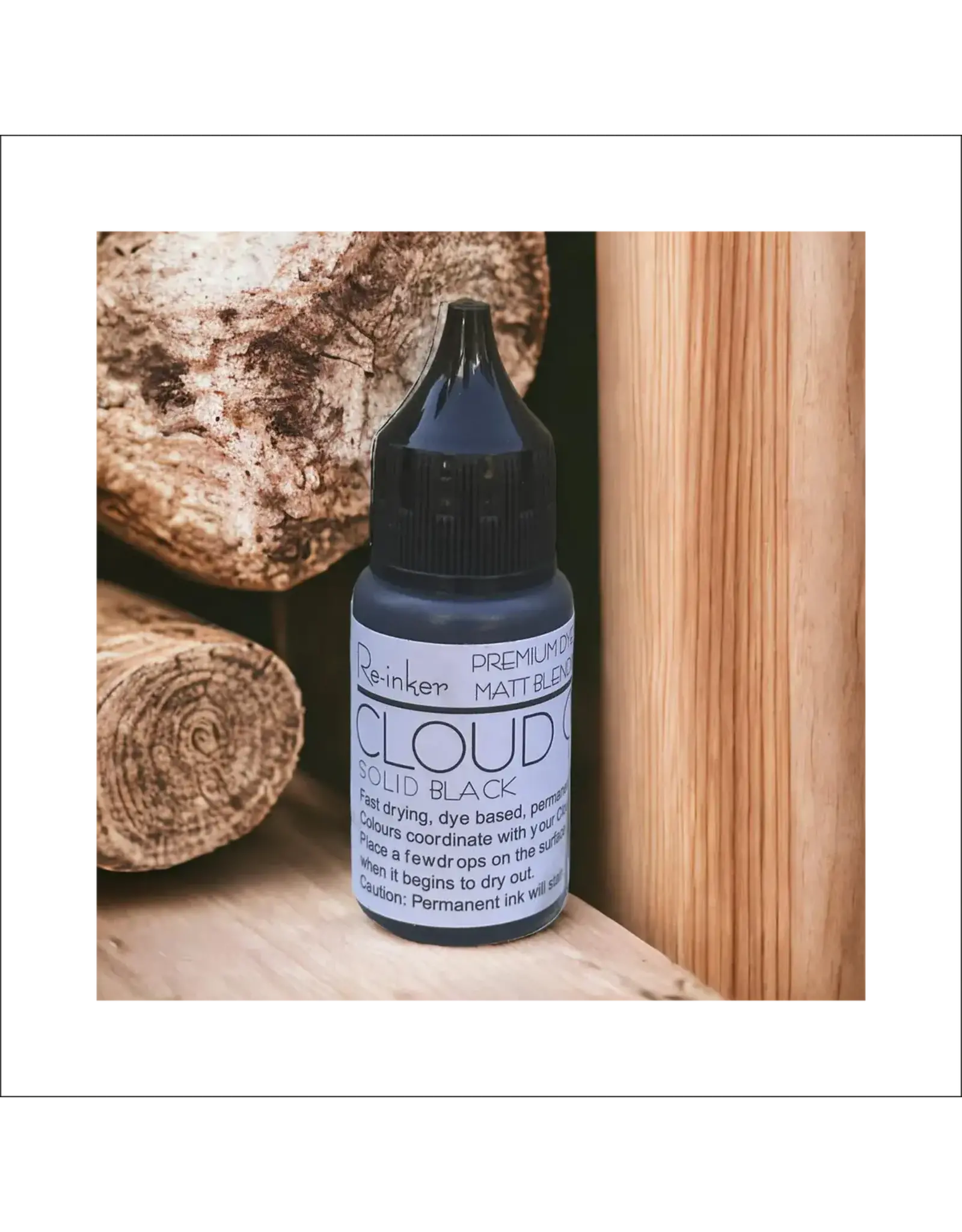 LISA HORTON CRAFTS LISA HORTON CRAFTS CLOUD 9 MATT BLENDING INK RE-INKER - SOLID BLACK