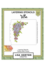 LISA HORTON CRAFTS LISA HORTON CRAFTS TRAILING SATIN FLOWER LAYERING STENCIL SET 9/PK