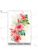 DRESS MY CRAFT DRESS MY CRAFT TROPICAL BEAUTY 4x6 MINI TRANSFER ME SHEET