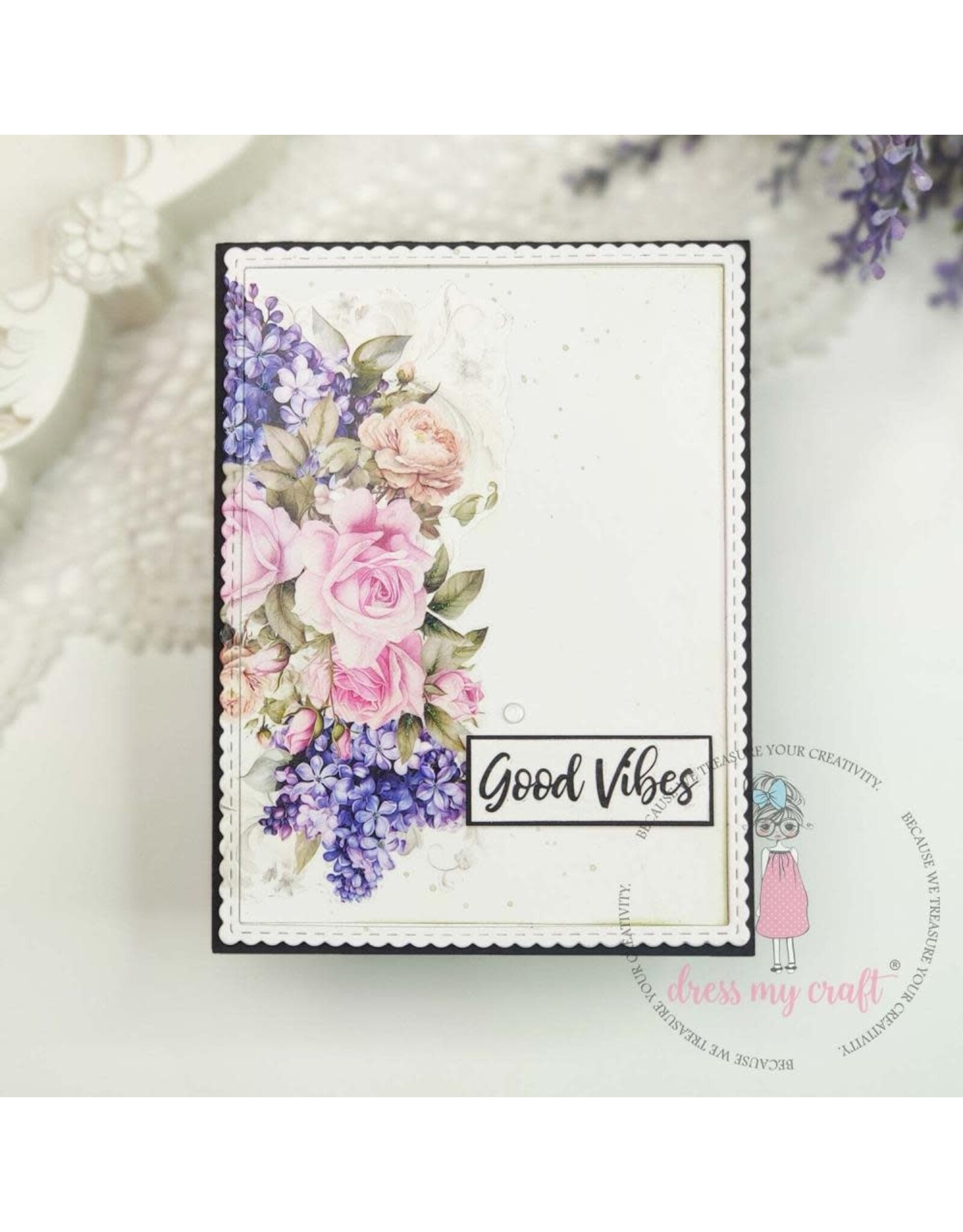 DRESS MY CRAFT DRESS MY CRAFT BLOOMING ELEGANCE 4x6 MINI TRANSFER ME SHEET