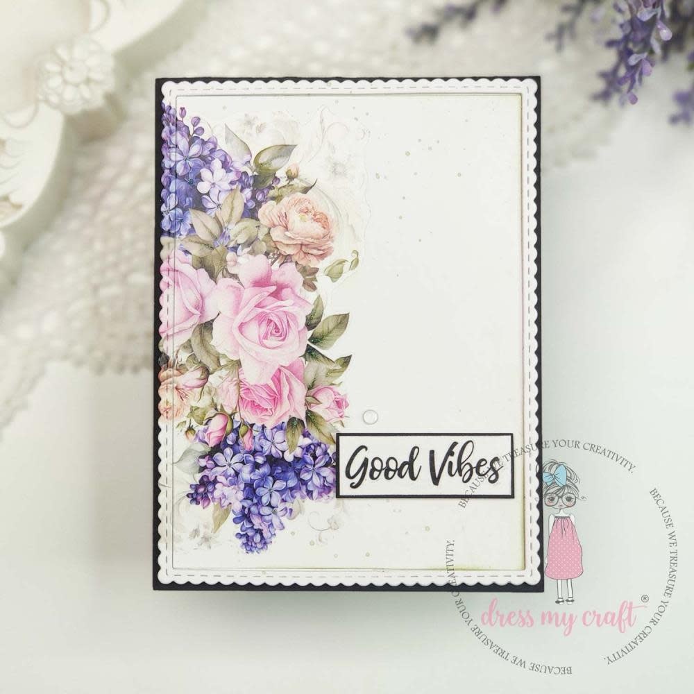 DRESS MY CRAFT DRESS MY CRAFT BLOOMING ELEGANCE 4x6 MINI TRANSFER ME SHEET