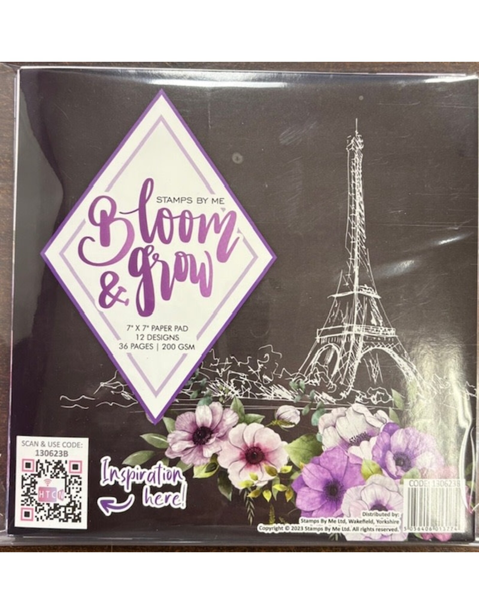 STAMPS BY ME STAMPS BY ME BLOOM & GROW 7x7 PAPER PAD 36/PK