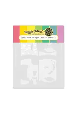 WAFFLE FLOWER WAFFLE FLOWER OPEN BOOK DRAGON CASTLE STENCIL SET