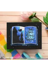 WAFFLE FLOWER WAFFLE FLOWER OPEN BOOK DRAGON CASTLE STENCIL SET