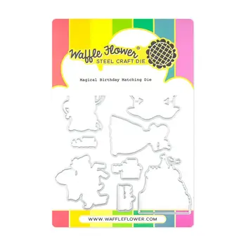 WAFFLE FLOWER WAFFLE FLOWER MAGICAL BIRTHDAY MATCHING DIE SET