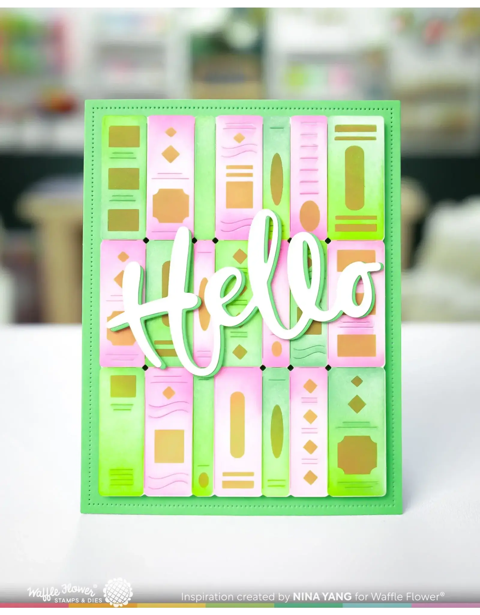 WAFFLE FLOWER WAFFLE FLOWER BOOKSHELF PANEL DIE