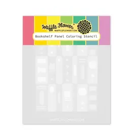 WAFFLE FLOWER WAFFLE FLOWER BOOKSHELF PANEL COLORING STENCIL SET