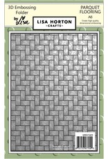 LISA HORTON CRAFTS LISA HORTON PARQUET FLOORING A6 3D EMBOSSING FOLDER