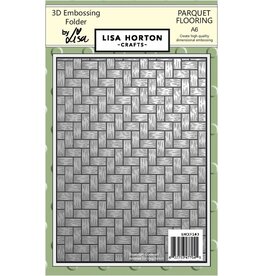 LISA HORTON CRAFTS LISA HORTON PARQUET FLOORING A6 3D EMBOSSING FOLDER