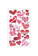 AMERICAN CRAFTS AMERICAN CRAFTS STICKO FUNKY HEARTS STICKERS