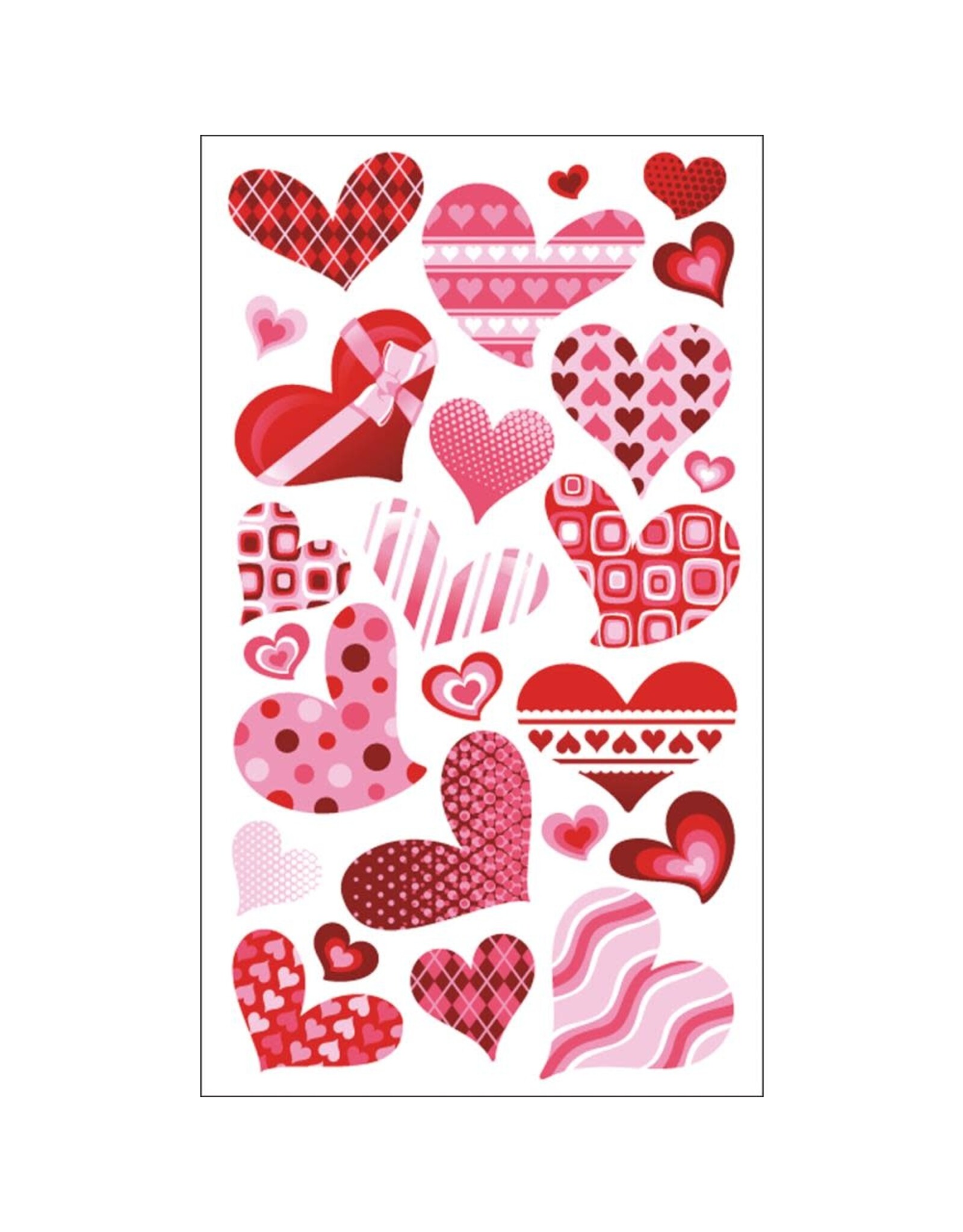 AMERICAN CRAFTS AMERICAN CRAFTS STICKO FUNKY HEARTS STICKERS