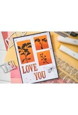 SIZZIX SIZZIX 49 AND MARKET FINE STEMS 01 CLEAR STAMP SET