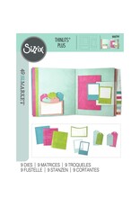 SIZZIX SIZZIX 49 AND MARKET JOURNAL ESSENTIAL PAGES THINLITS DIE SET