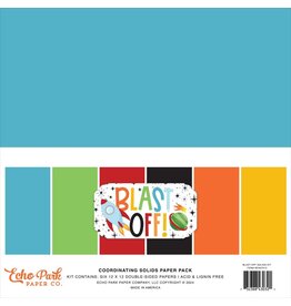 ECHO PARK PAPER ECHO PARK BLAST OFF 12x12 SOLIDS PAPER PACK