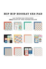 ECHO PARK PAPER ECHO PARK HIP HIP HOORAY 6x6 PAPER PAD 24 SHEETS