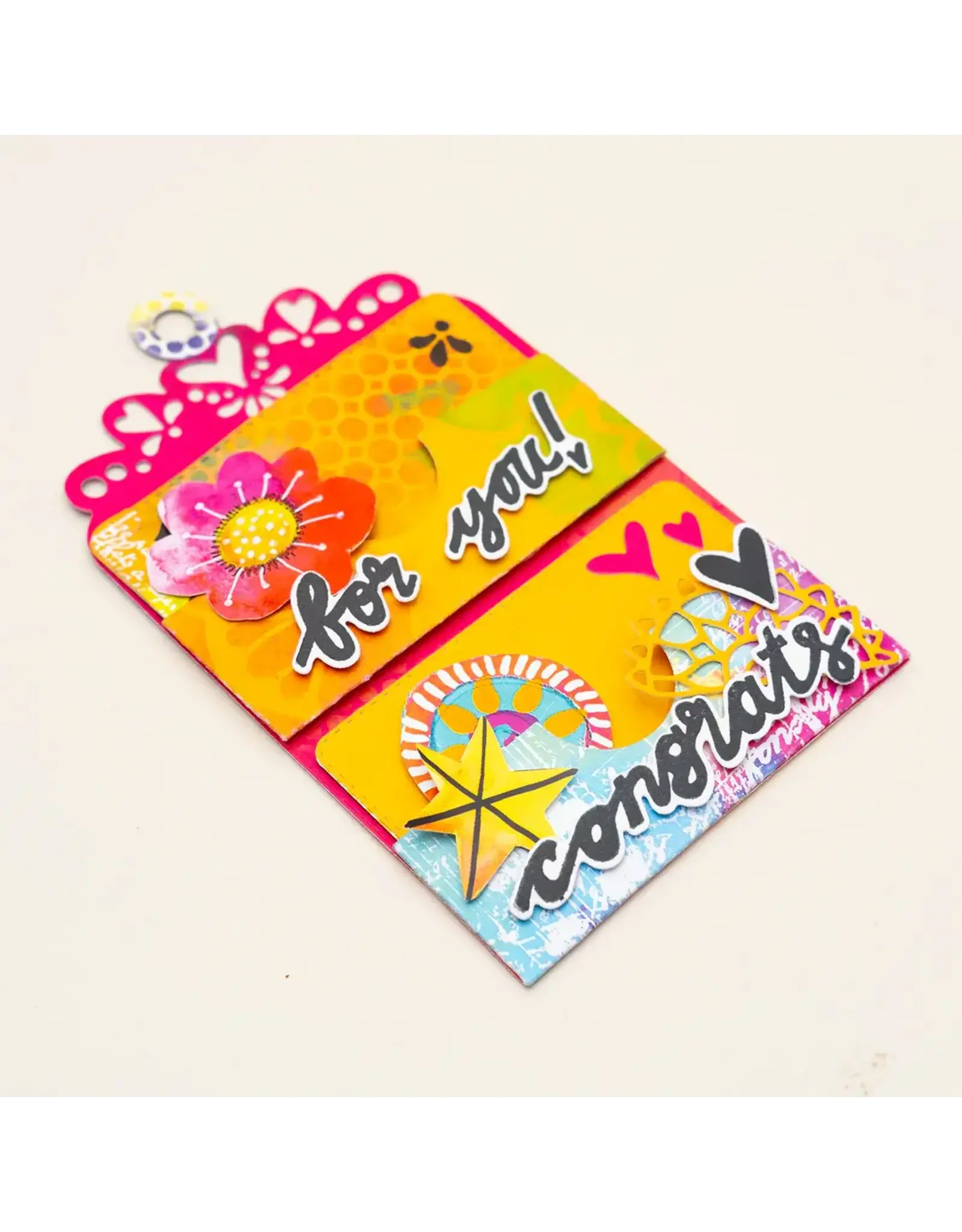STUDIOLIGHT STUDIOLIGHT ART BY MARLENE GIFT CARD ENVELOPE STAMP AND CUTTING DIE SET