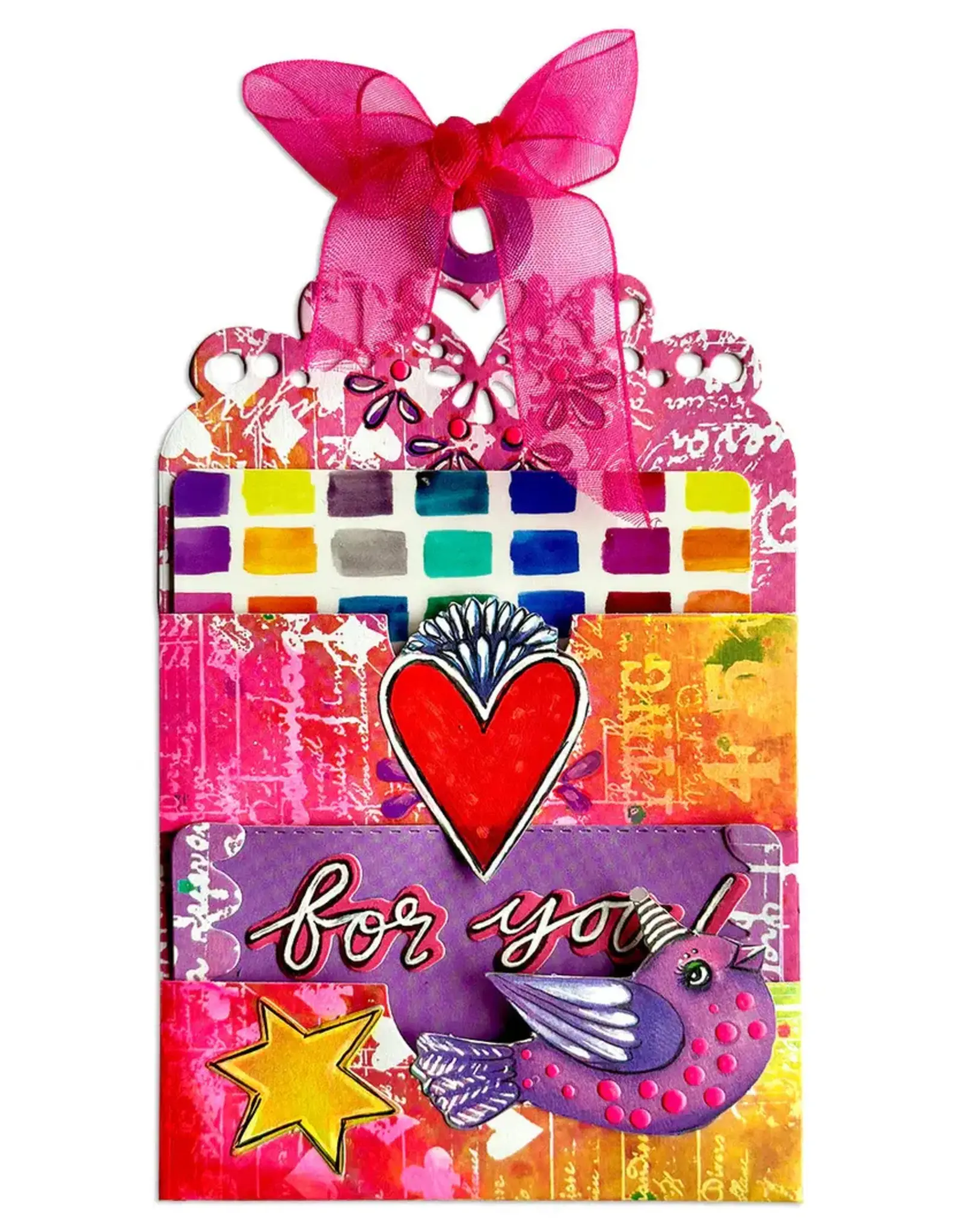 STUDIOLIGHT STUDIOLIGHT ART BY MARLENE GIFT CARD ENVELOPE STAMP AND CUTTING DIE SET