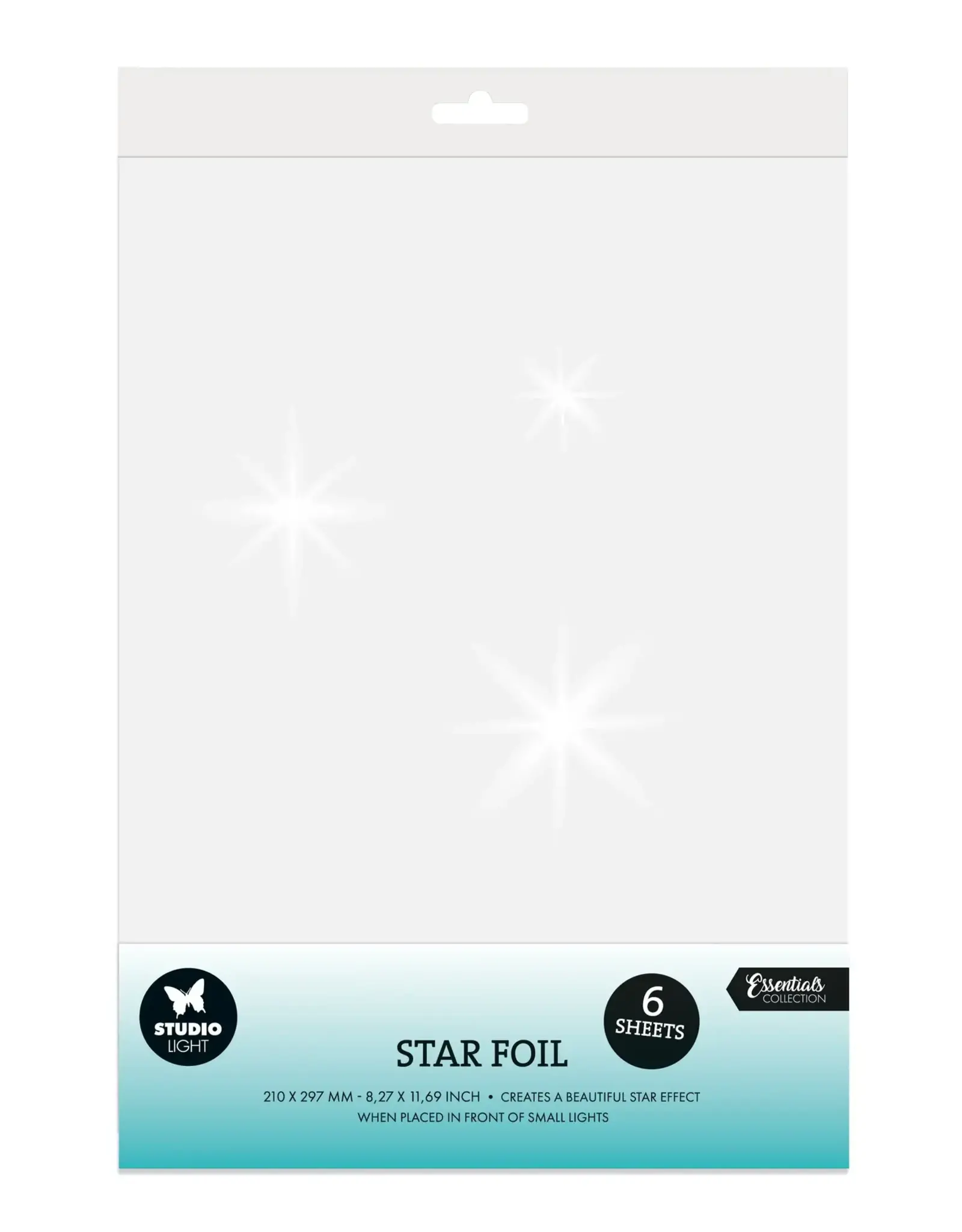 STUDIOLIGHT STUDIOLIGHT ESSENTIALS COLLECTION STAR FOIL 6 SHEETS