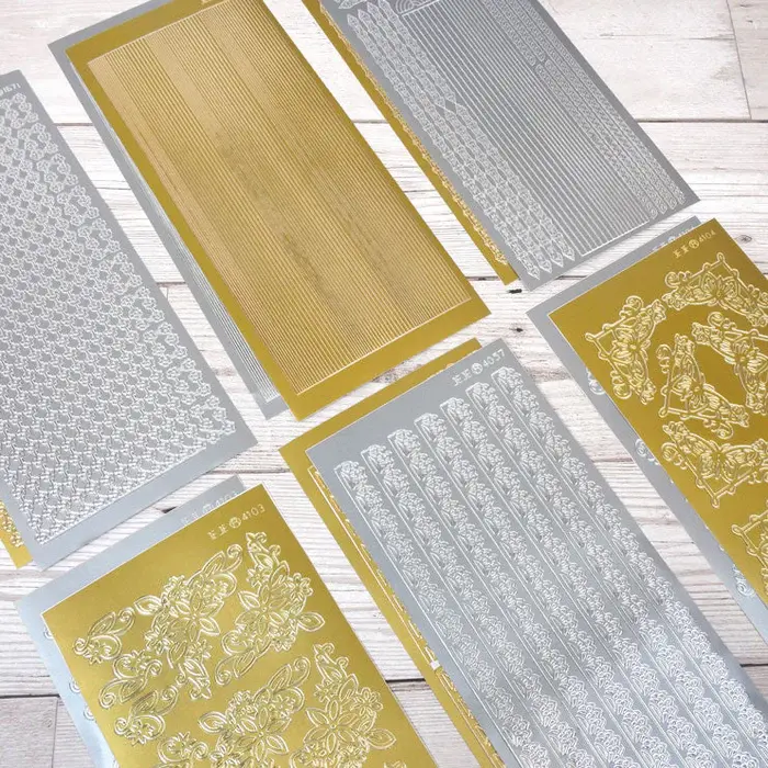 HUNKYDORY CRAFTS LTD. HUNKYDORY SET 7 BORDERS & CORNERS PEEL OFFS