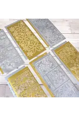 HUNKYDORY CRAFTS LTD. HUNKYDORY SET 5 FLORAL OUTLINES PEEL OFFS