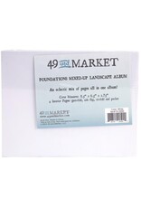 49 AND MARKET 49 AND MARKET WHITE FOUNDATIONS LANDSCAPE MIXED-UP 8.5x6.5 ALBUM
