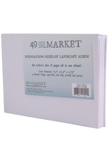 49 AND MARKET 49 AND MARKET WHITE FOUNDATIONS LANDSCAPE MIXED-UP 8.5x6.5 ALBUM