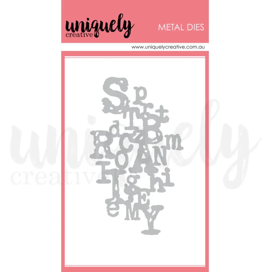 UNIQUELY CREATIVE UNIQUELY CREATIVE TYPE TEXTURE DIE