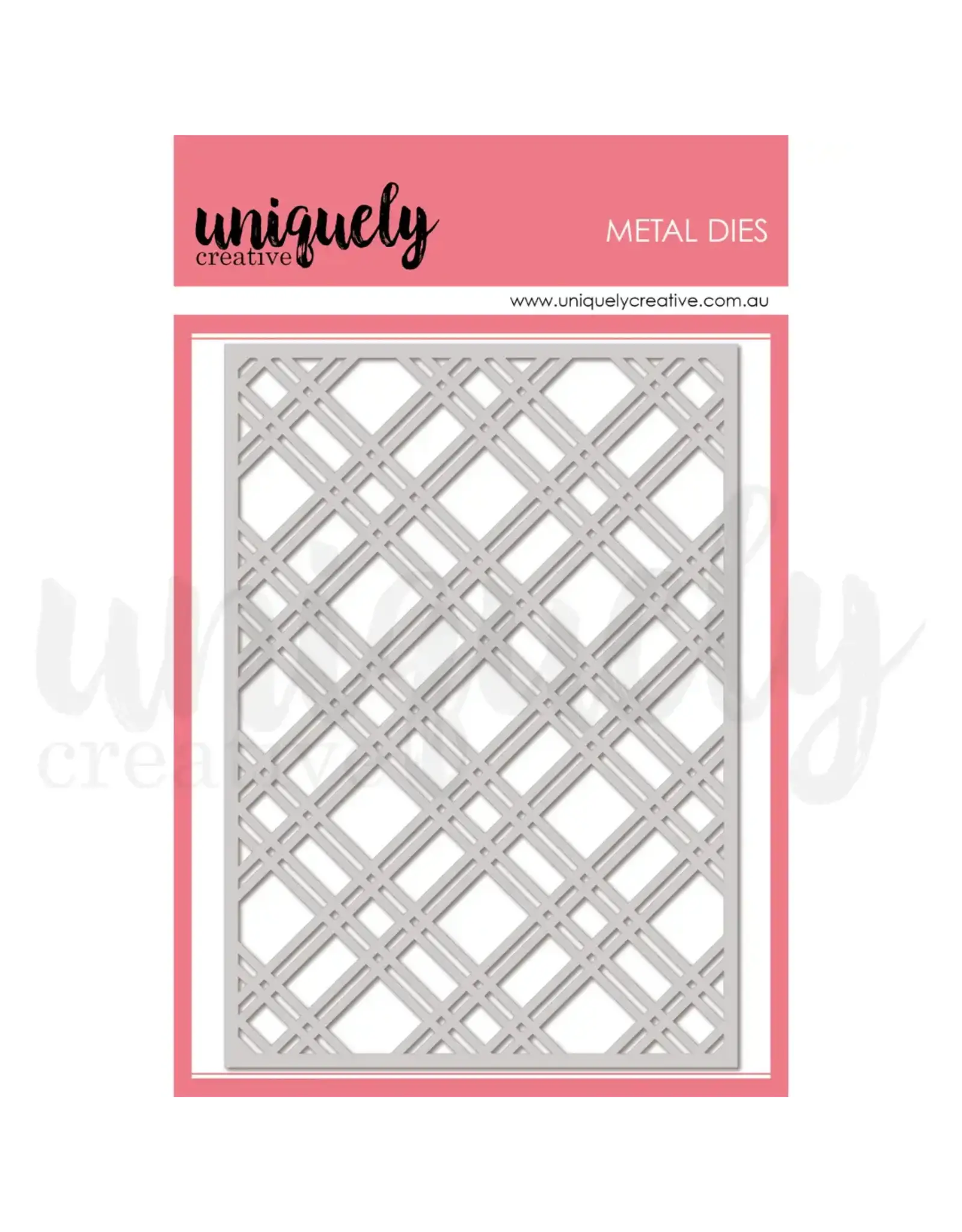 UNIQUELY CREATIVE UNIQUELY CREATIVE PLAID COVERPLATE DIE